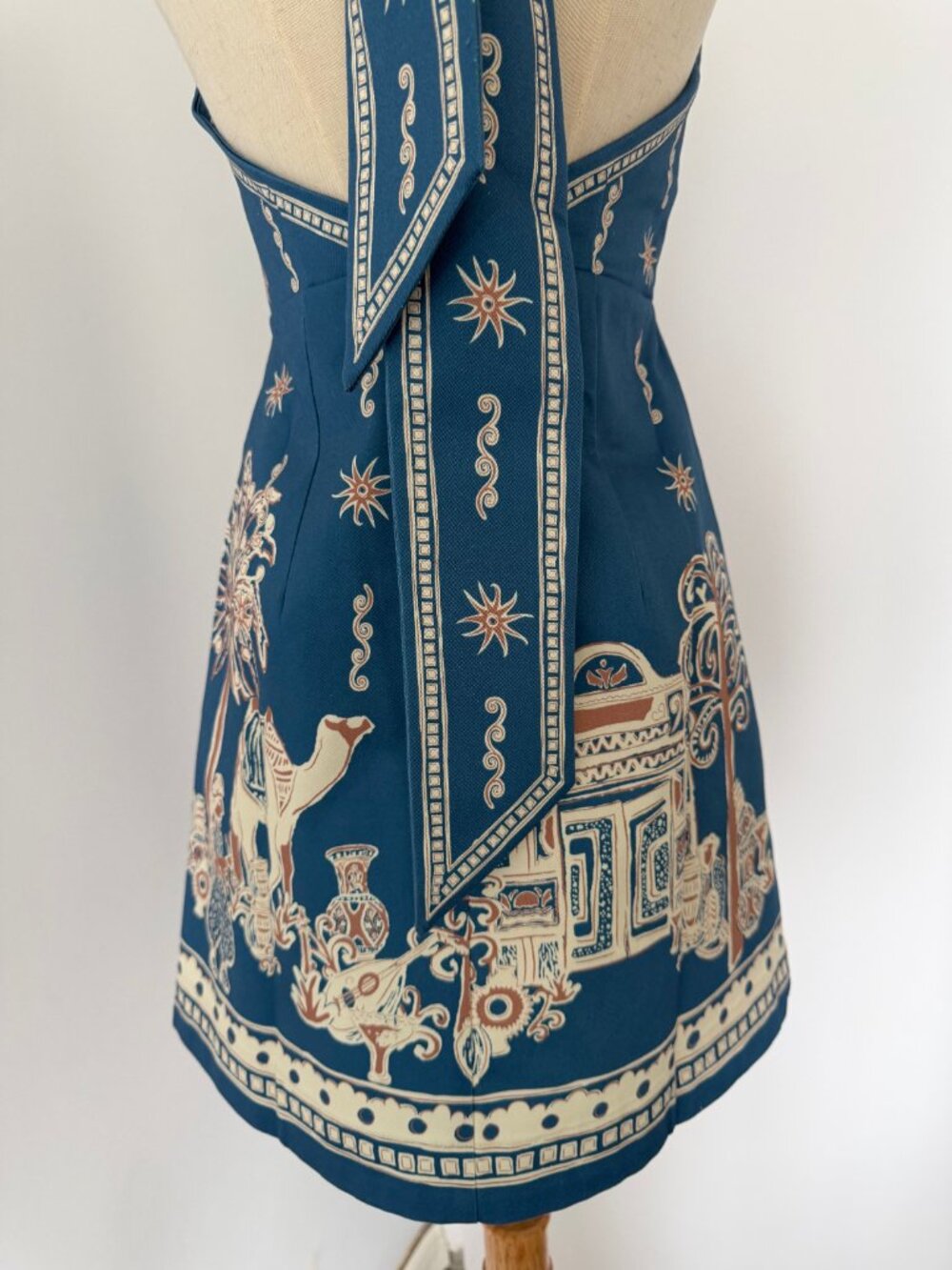 Alémais Acacia printed halterneck cotton minidress - Picture 8 of 10